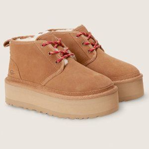 UGG Women's Neumel Heritage Platform, Size 8, Chestnut